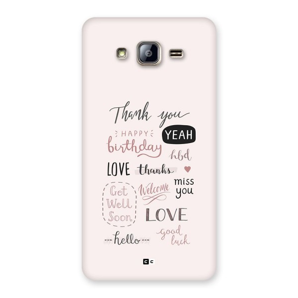 Cute Quotes Back Case for Galaxy On5