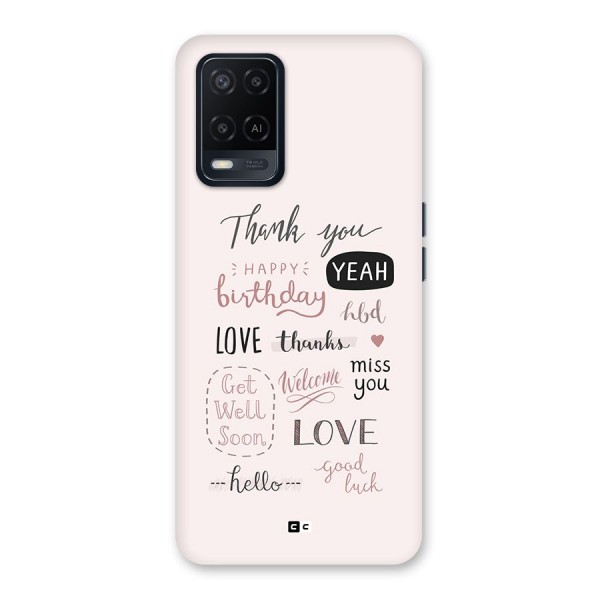 Cute Quotes Back Case for Oppo A54