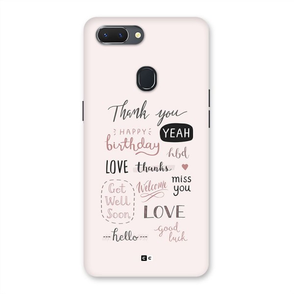 Cute Quotes Back Case for Realme 2