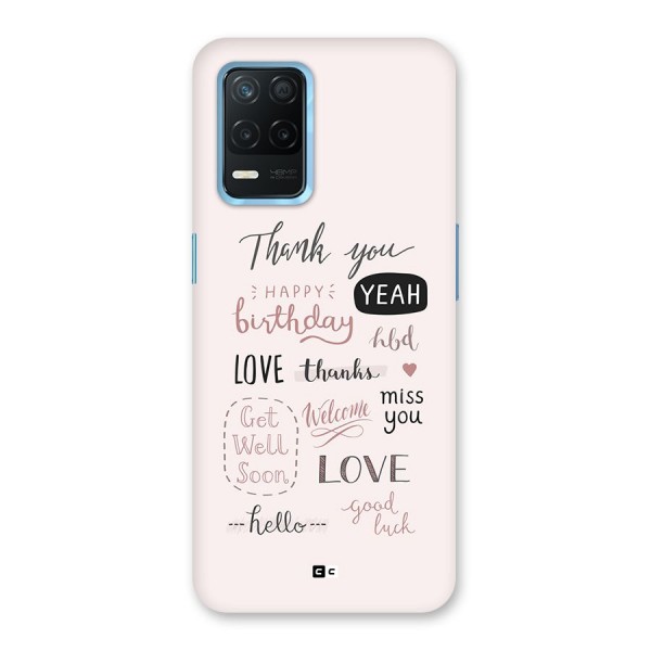 Cute Quotes Back Case for Realme 8 5G