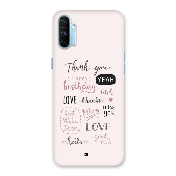 Cute Quotes Back Case for Realme Narzo 20A