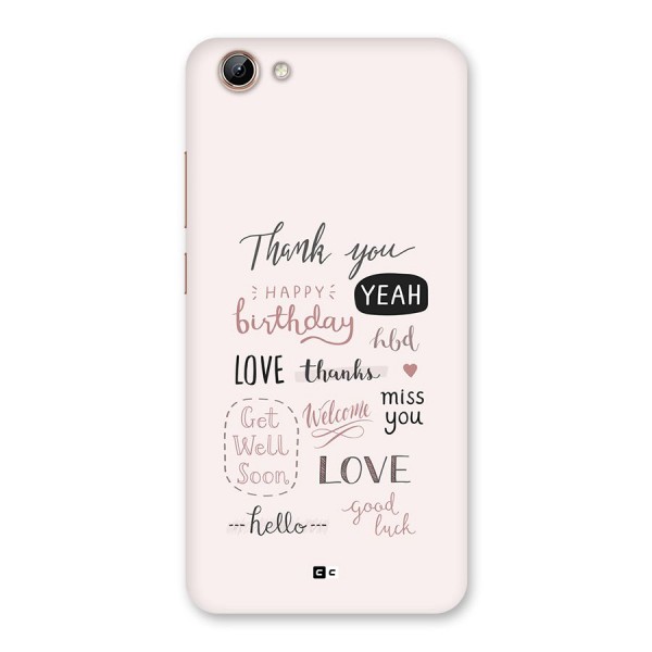 Cute Quotes Back Case for Vivo Y71i