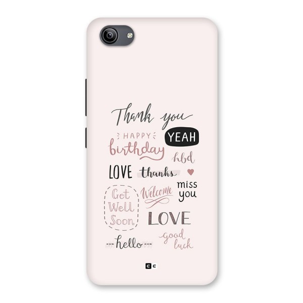 Cute Quotes Back Case for Vivo Y81i