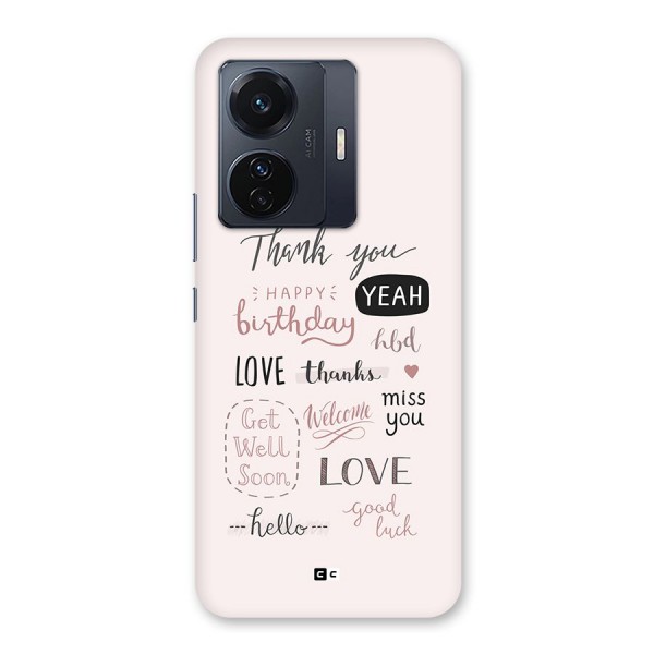 Cute Quotes Back Case for Vivo iQOO Z6 Pro