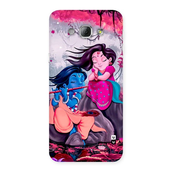 Cute Radha Krishna Back Case for Galaxy A8