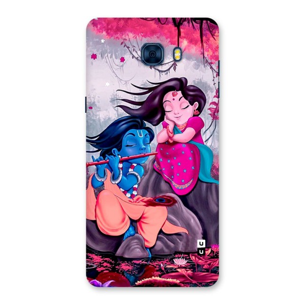 Cute Radha Krishna Back Case for Galaxy C7 Pro