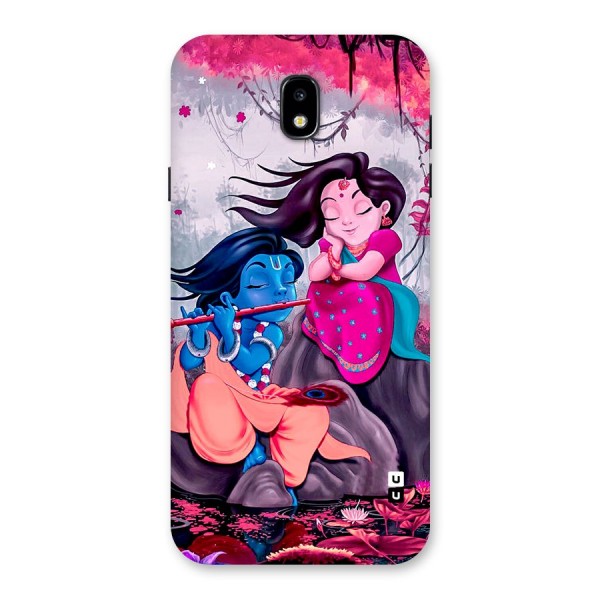 Cute Radha Krishna Back Case for Galaxy J7 Pro