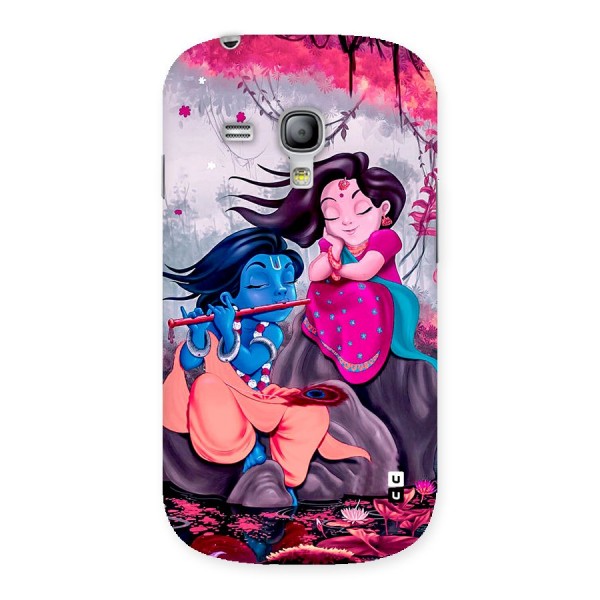 Cute Radha Krishna Back Case for Galaxy S3 Mini