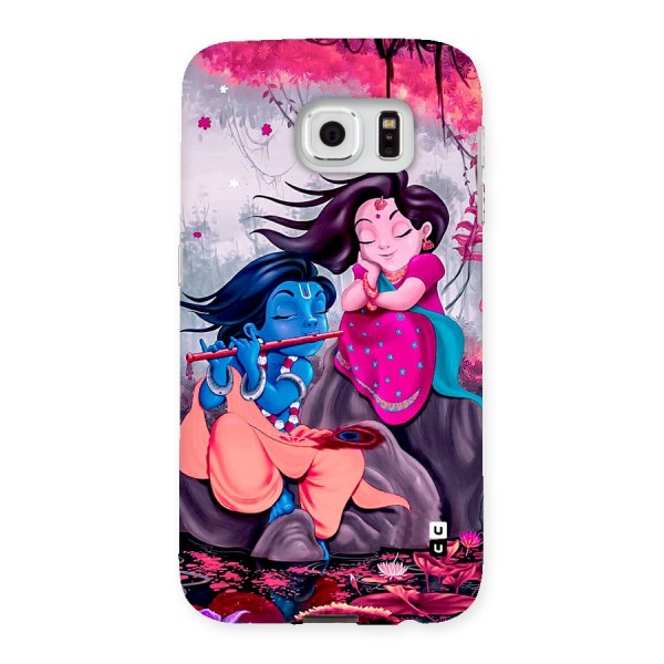 Cute Radha Krishna Back Case for Galaxy S6