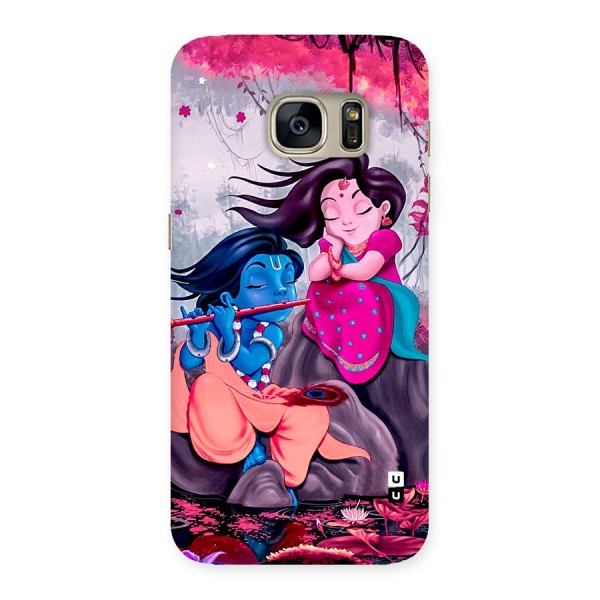 Cute Radha Krishna Back Case for Galaxy S7