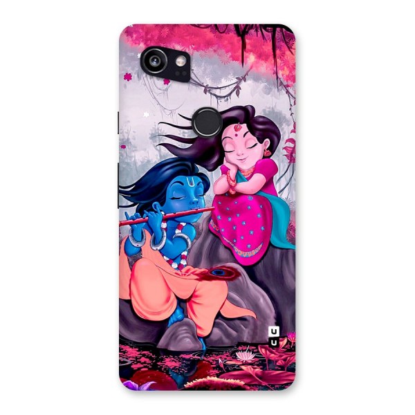 Cute Radha Krishna Back Case for Google Pixel 2 XL