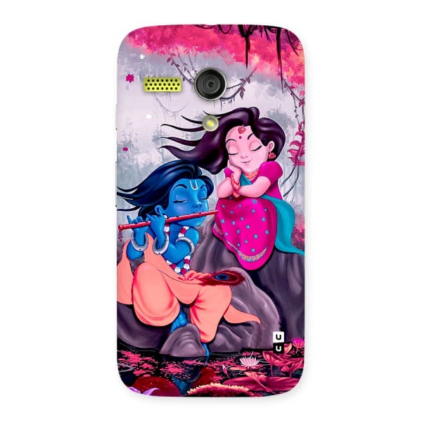 Cute Radha Krishna Back Case for Moto G