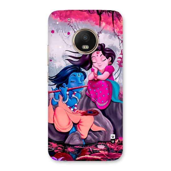 Cute Radha Krishna Back Case for Moto G5 Plus