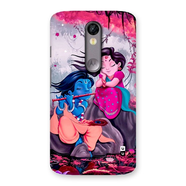 Cute Radha Krishna Back Case for Moto X Force