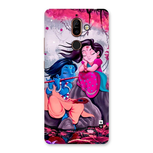 Cute Radha Krishna Back Case for Nokia 7 Plus