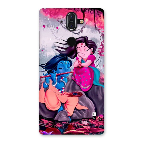 Cute Radha Krishna Back Case for Nokia 8 Sirocco