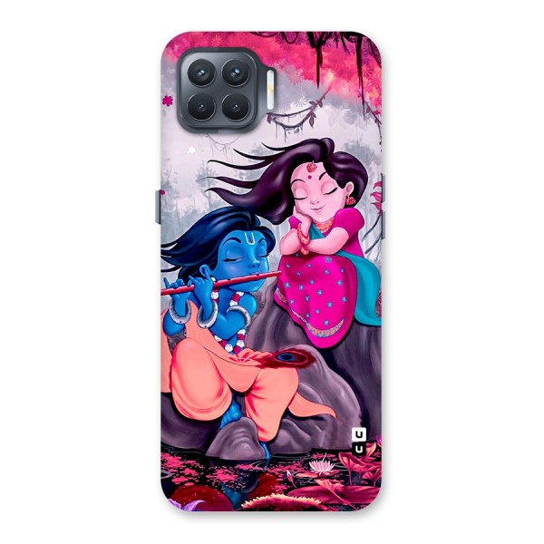 Cute Radha Krishna Back Case for Oppo F17 Pro