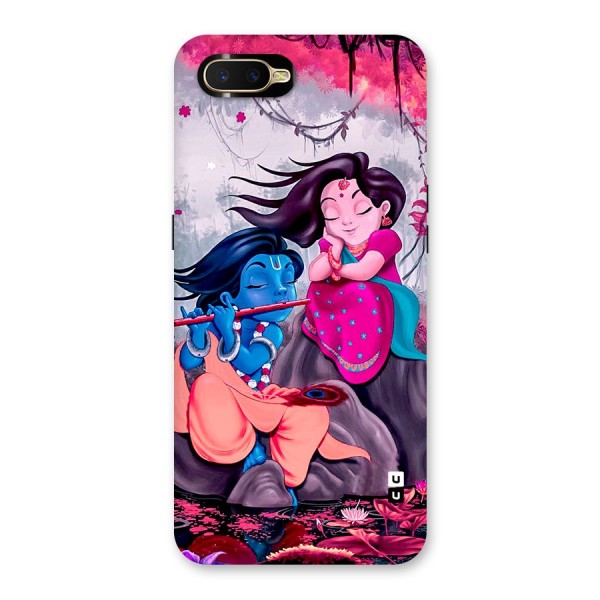 Cute Radha Krishna Back Case for Oppo K1