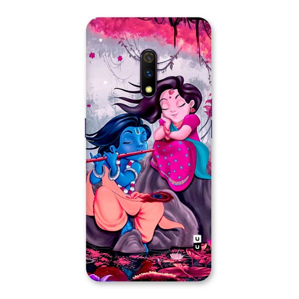 Cute Radha Krishna Back Case for Realme X