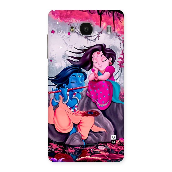 Cute Radha Krishna Back Case for Redmi 2s