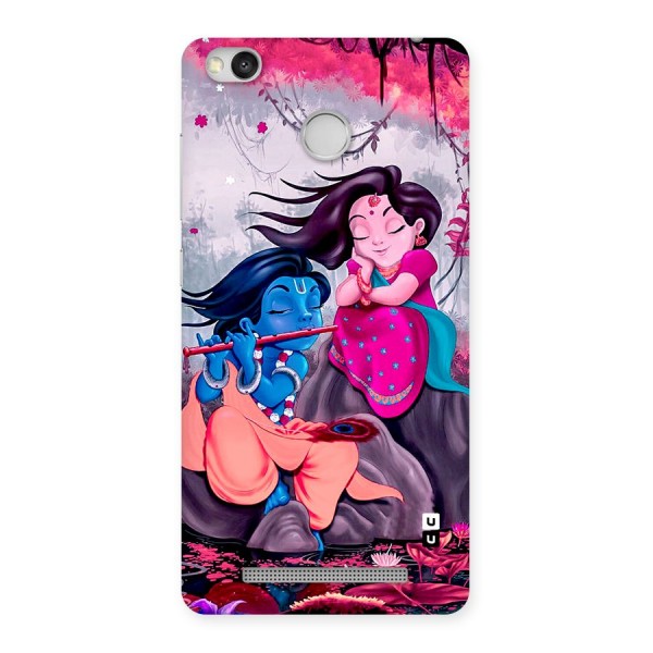 Cute Radha Krishna Back Case for Redmi 3S Prime