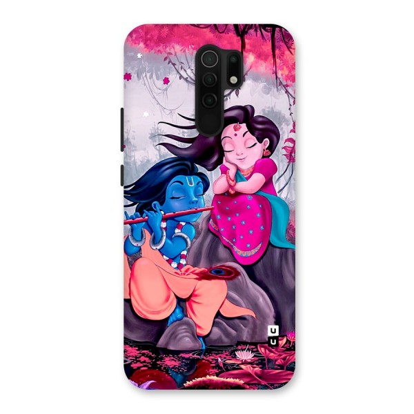 Cute Radha Krishna Back Case for Redmi 9 Prime