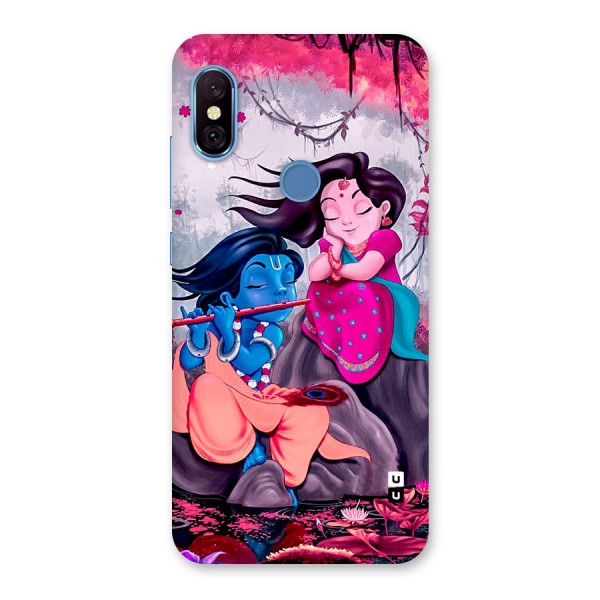 Cute Radha Krishna Back Case for Redmi Note 6 Pro