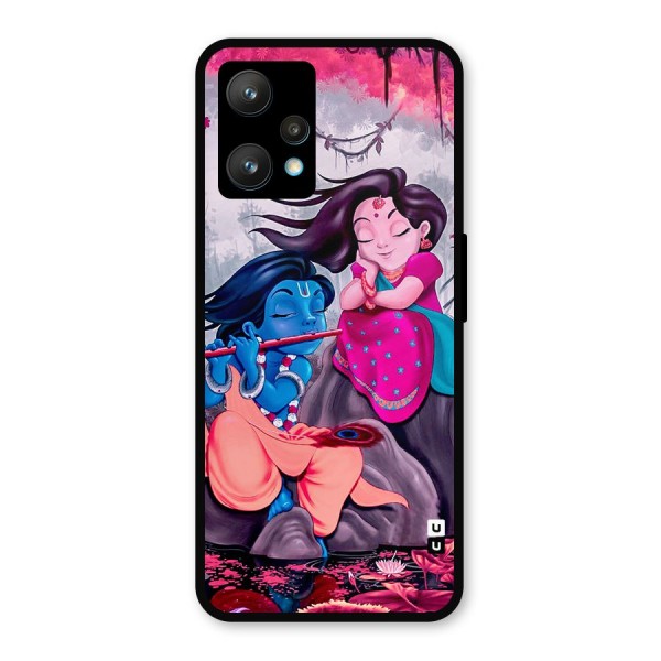 Cute Radha Krishna Metal Back Case for Realme 9