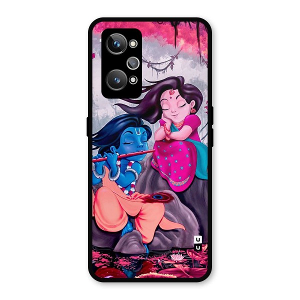 Cute Radha Krishna Metal Back Case for Realme GT 2