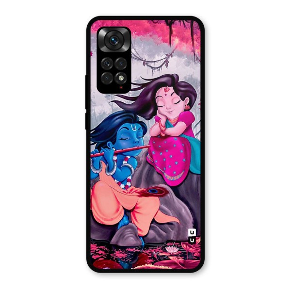 Cute Radha Krishna Metal Back Case for Redmi Note 11s