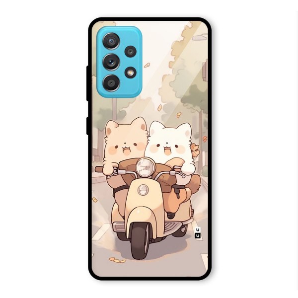 Cute Riders Glass Back Case for Galaxy A52s 5G