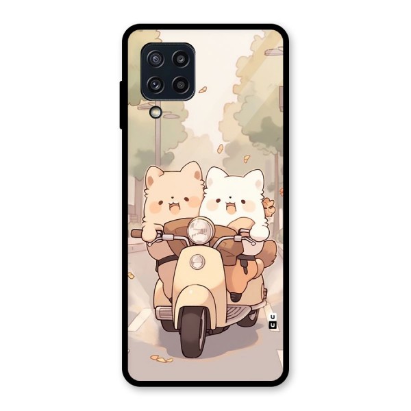 Cute Riders Glass Back Case for Galaxy M32