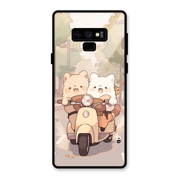 Cute Riders Glass Back Case for Galaxy Note 9