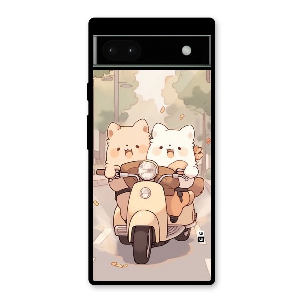 Cute Riders Glass Back Case for Google Pixel 6a