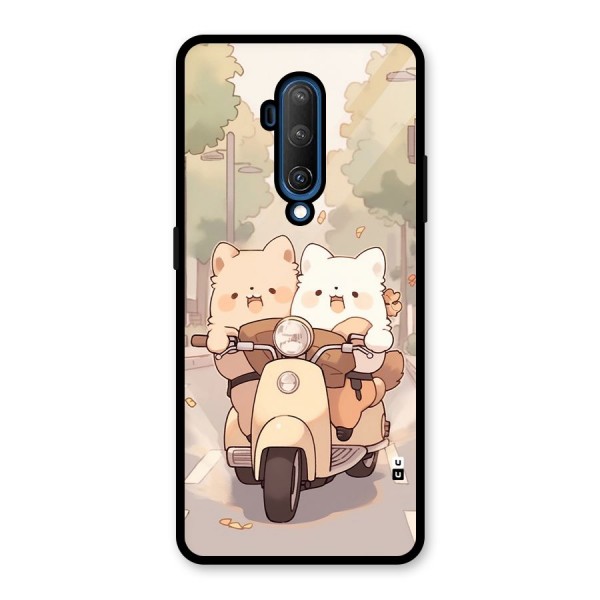 Cute Riders Glass Back Case for OnePlus 7T Pro