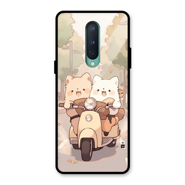 Cute Riders Glass Back Case for OnePlus 8