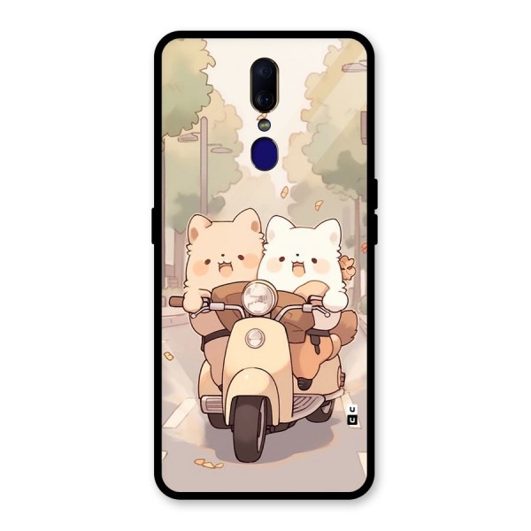 Cute Riders Glass Back Case for Oppo F11