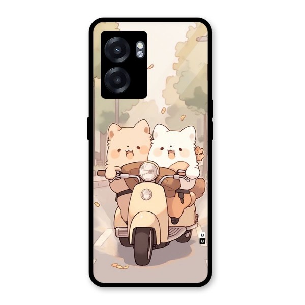 Cute Riders Glass Back Case for Oppo K10 (5G)