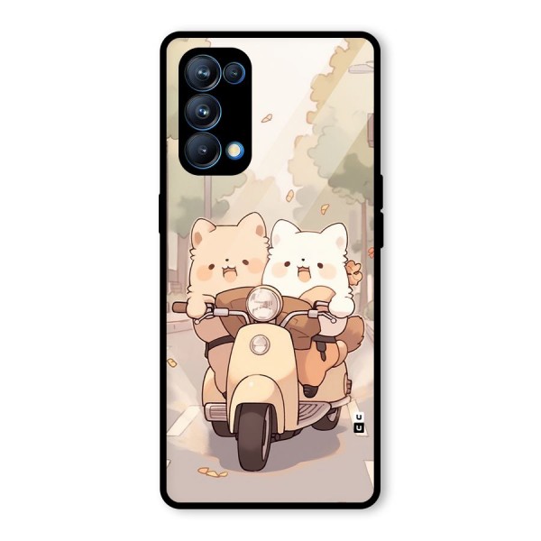 Cute Riders Glass Back Case for Oppo Reno5 Pro 5G