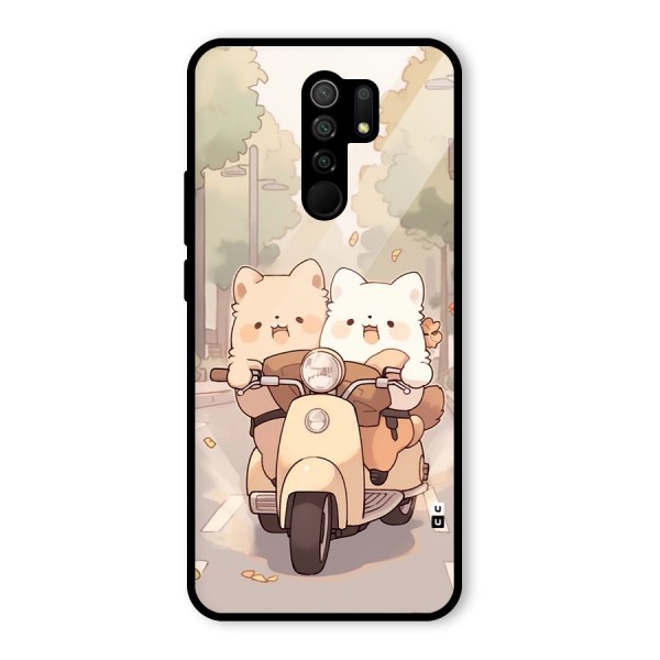 Cute Riders Glass Back Case for Poco M2