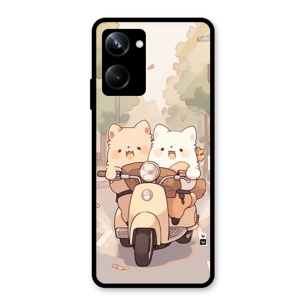 Cute Riders Glass Back Case for Realme 10 Pro