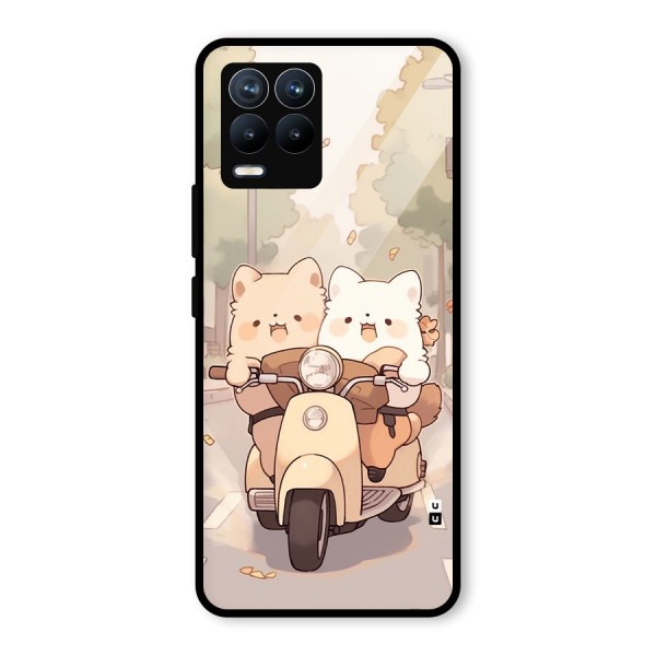 Cute Riders Glass Back Case for Realme 8 Pro