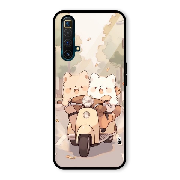 Cute Riders Glass Back Case for Realme X3 SuperZoom