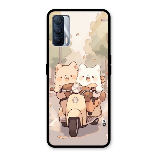 Cute Riders Glass Back Case for Realme X7