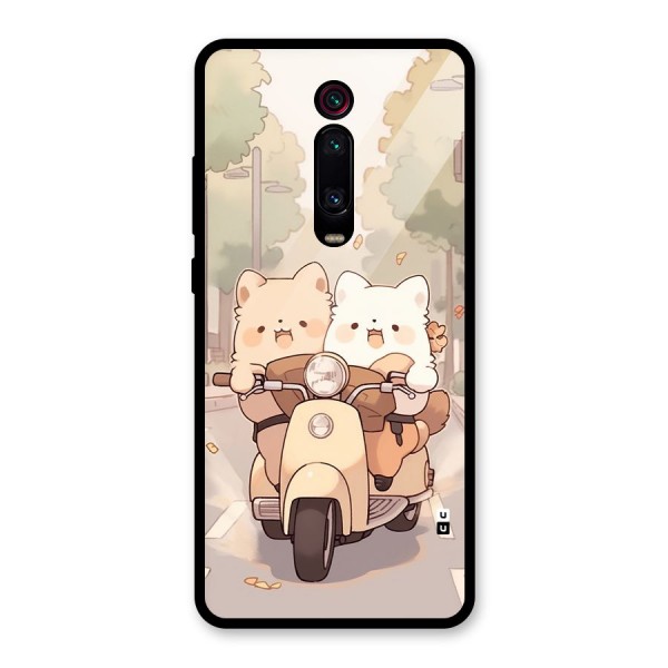 Cute Riders Glass Back Case for Redmi K20 Pro