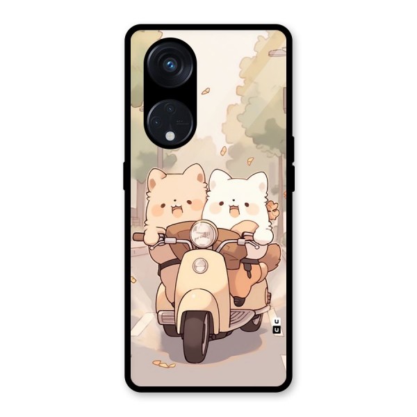 Cute Riders Glass Back Case for Reno8 T 5G