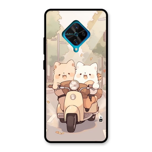 Cute Riders Glass Back Case for Vivo S1 Pro