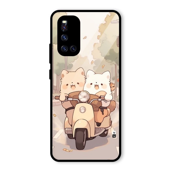 Cute Riders Glass Back Case for Vivo V19