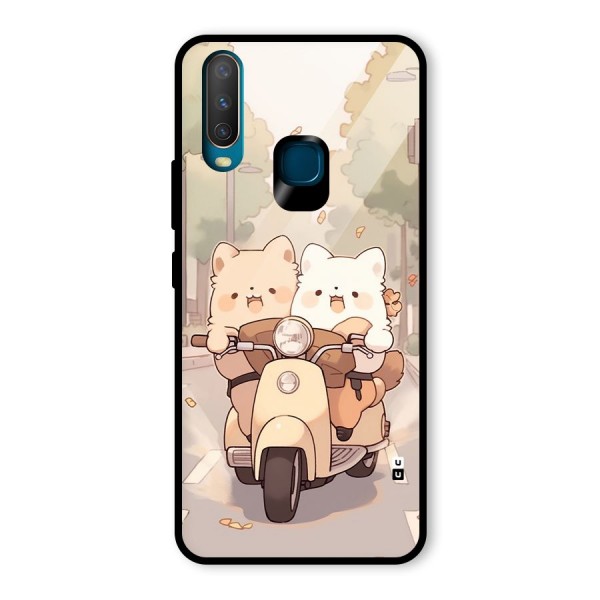 Cute Riders Glass Back Case for Vivo Y15