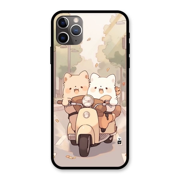 Cute Riders Glass Back Case for iPhone 11 Pro Max